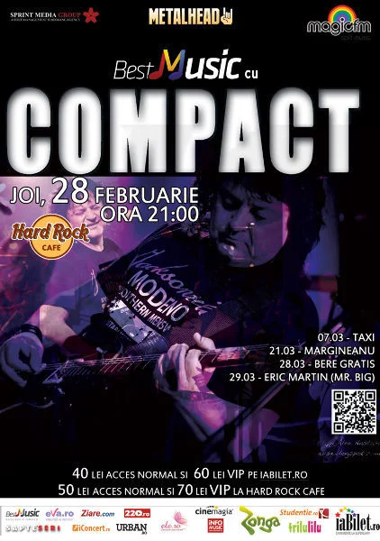 COMPACT - HARD ROCK CAFE 28 februarie